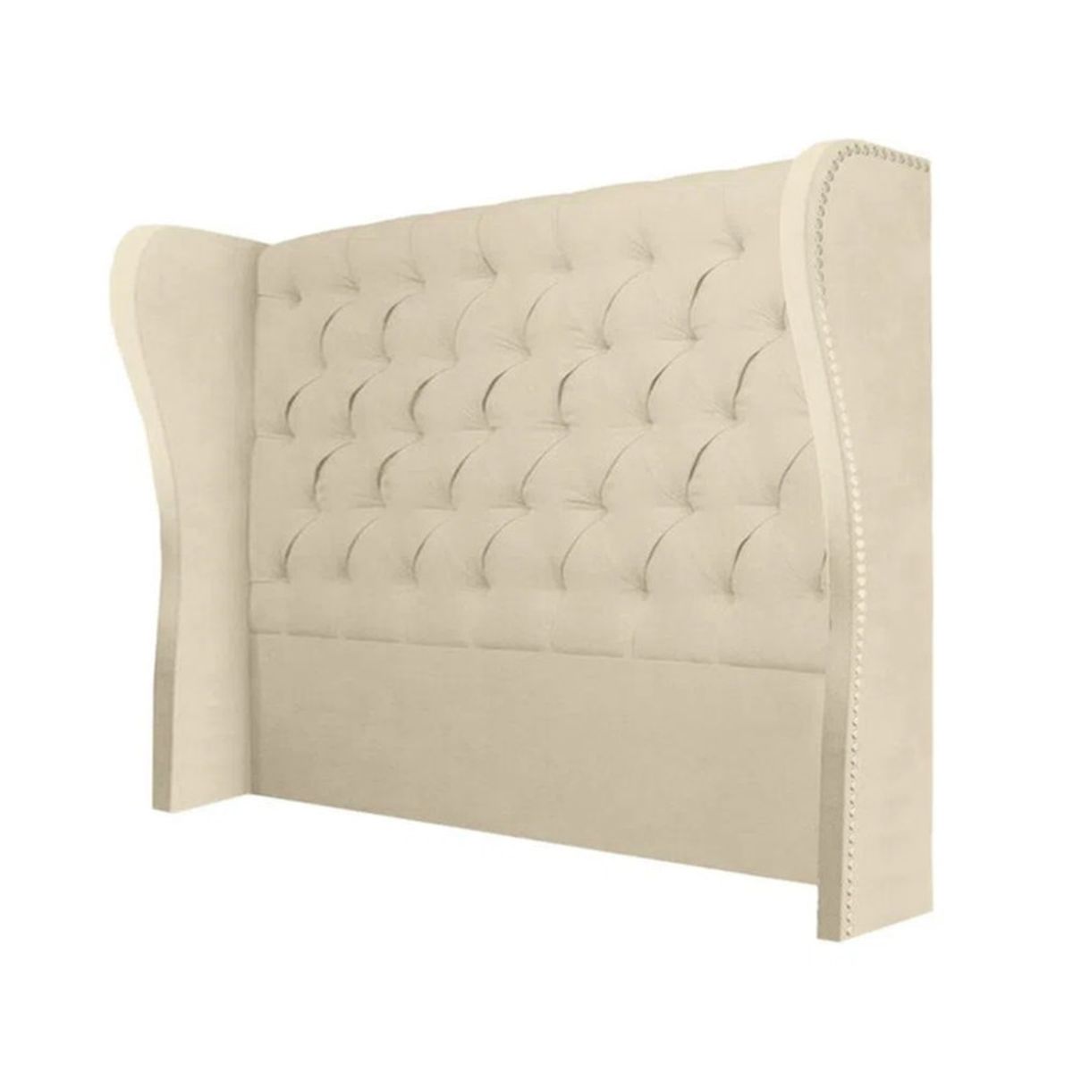 MAVISAC - Cabecera Safiro Mavisac Plaza King Color Marfil - Ultra Cuero