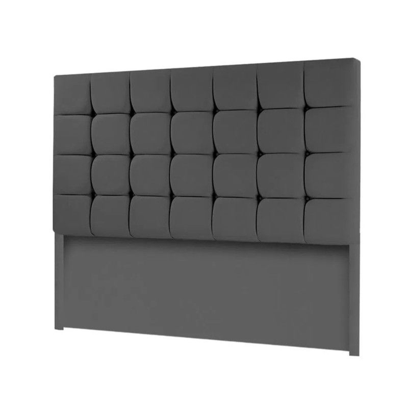 MAVISAC - Cabecera Cubes Mavisac Plaza Queen Color Gris - Tela