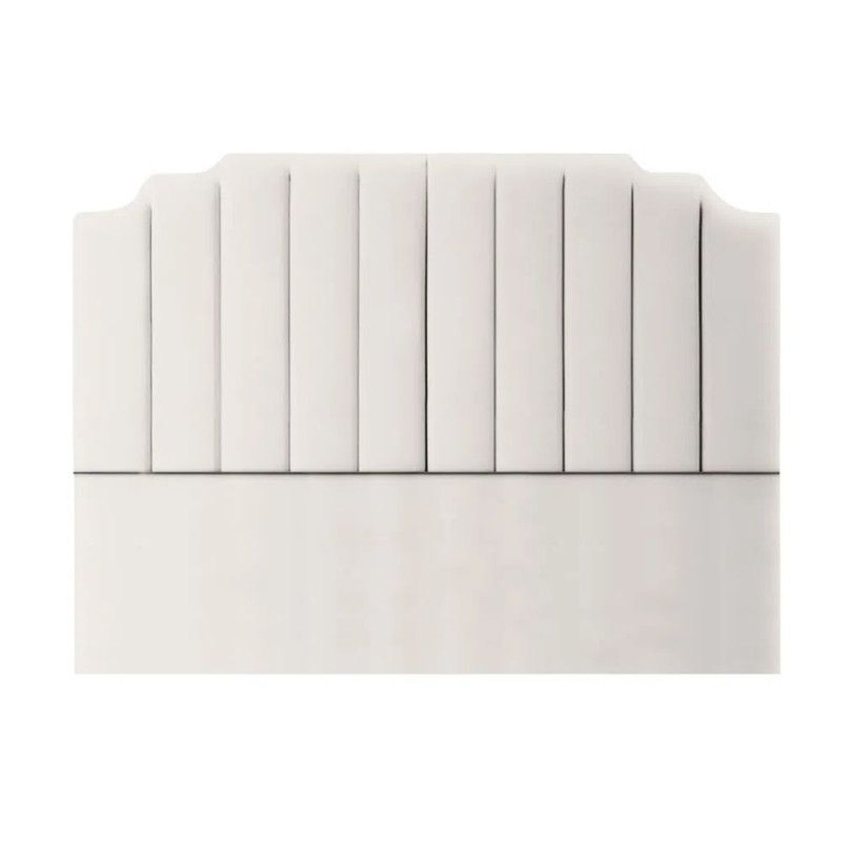 MAVISAC - Cabecera 24KF Mavisac Plaza Queen Color Marfil - Ultra Cuero