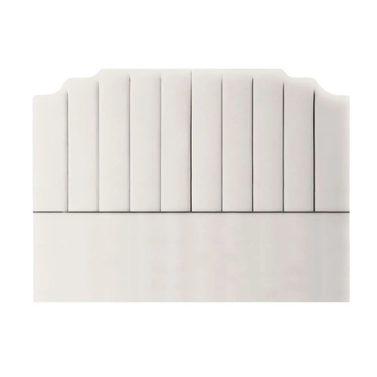 MAVISAC - Cabecera 24KF Mavisac Plaza King Color Marfil - Ultra Cuero