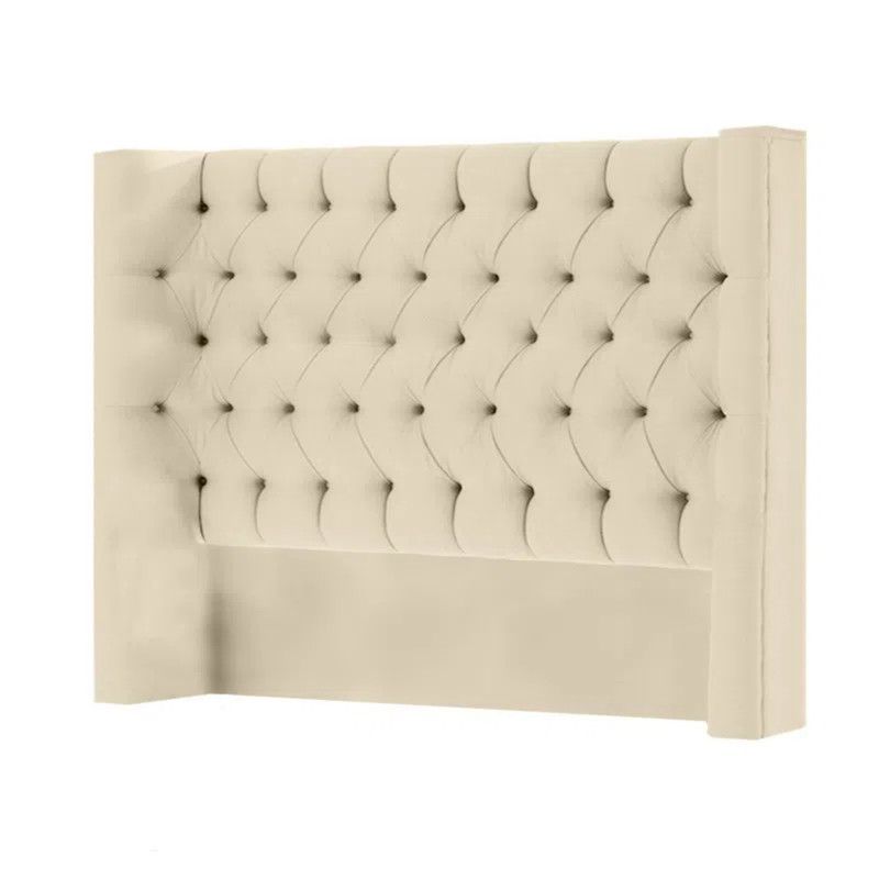 MAVISAC - Cabecera Knightsbridge Mavisac Plaza Queen Color Marfil - Ultra Cuero