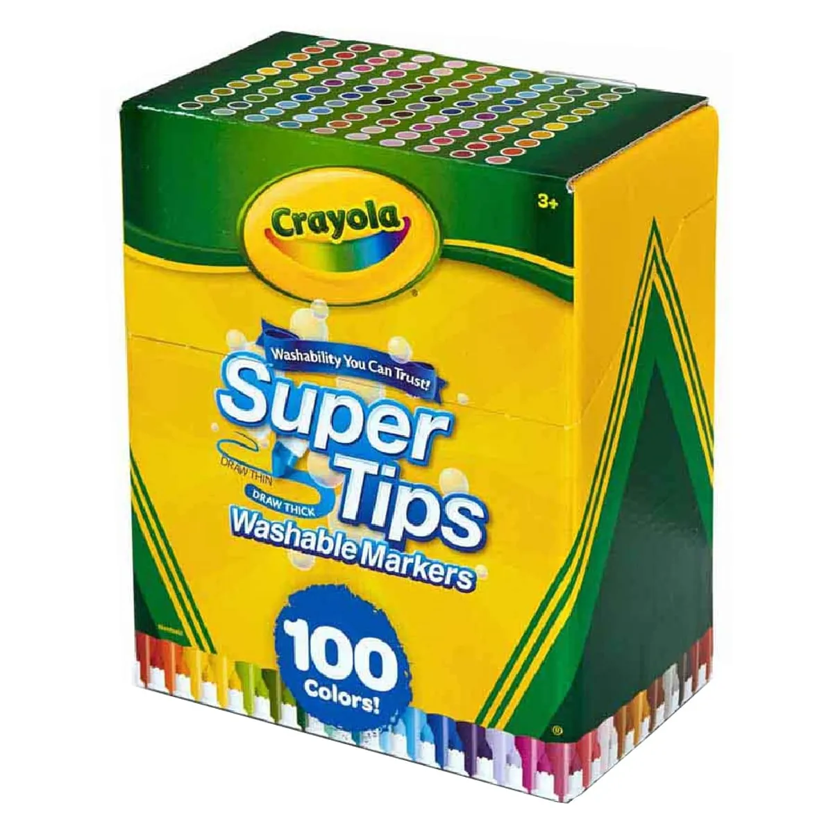 CRAYOLA - Marcadores Lavables Crayola Super Tips X 100