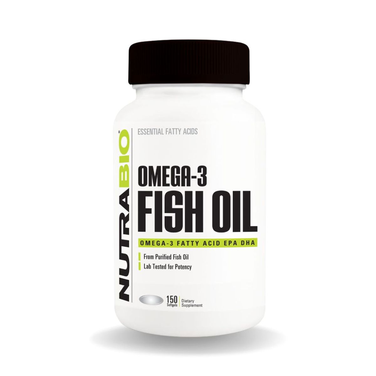 NUTRABIO - Aceite de Pescado Omega 3 150 Softgels Nutrabio