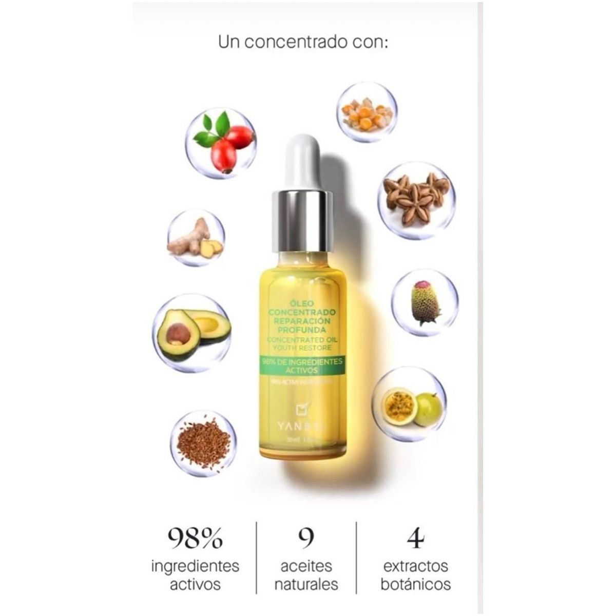 YANBAL - Oleo Concentrado Reparador Antiedad Sentiva