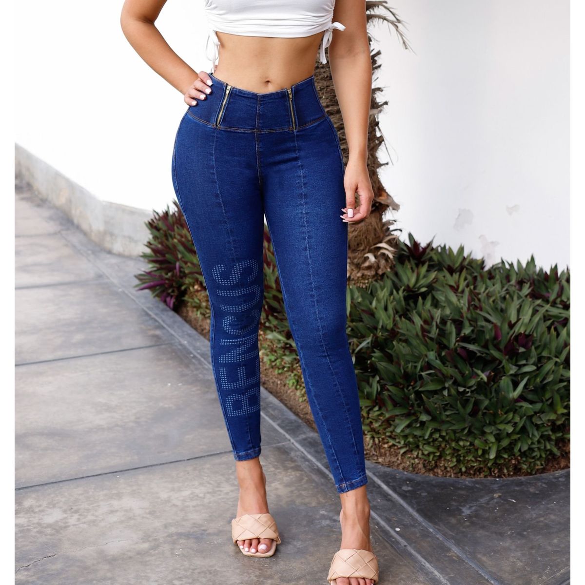 BENCUS JEANS - Pantalon Jeans Push Up Mujer Retro