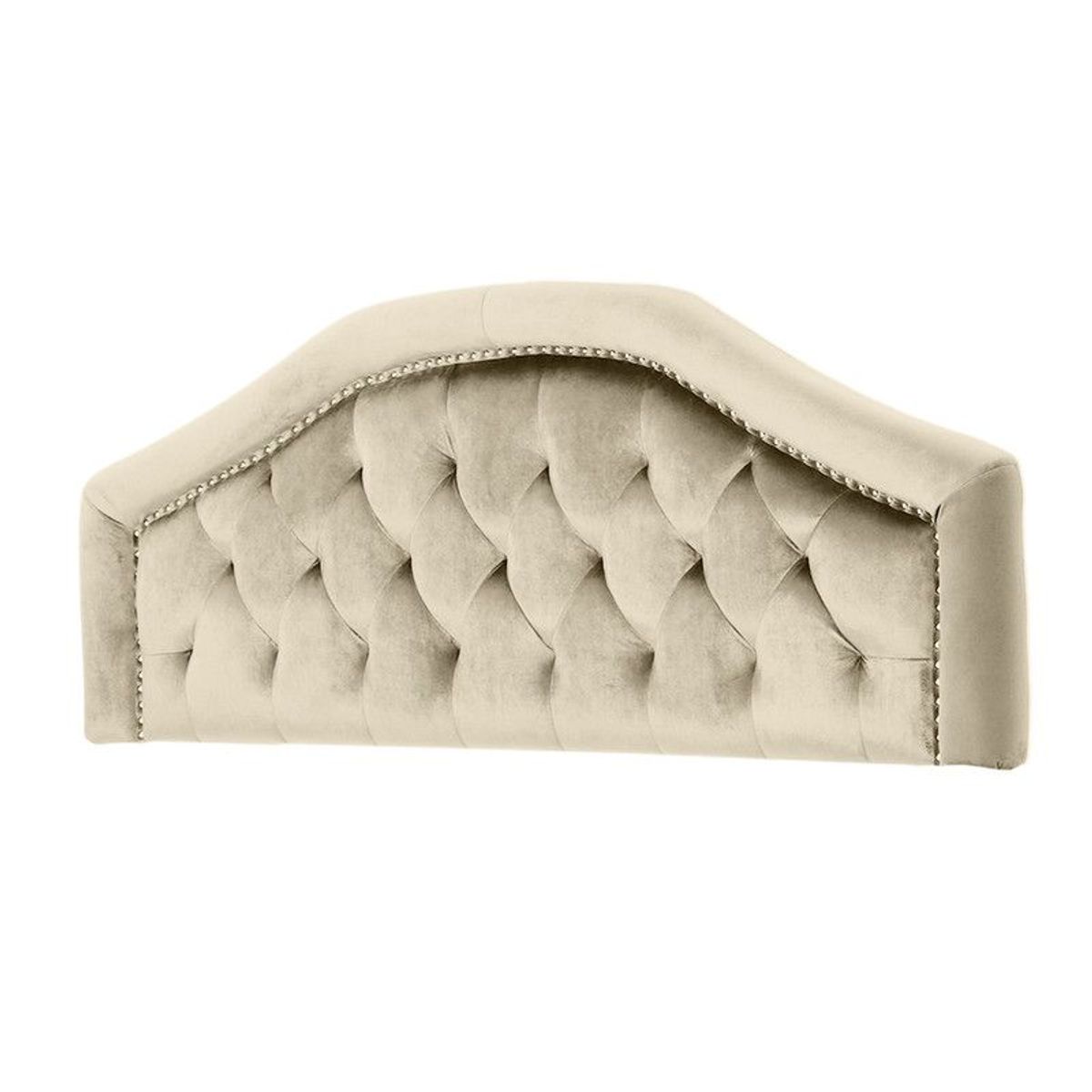 MAVISAC - Cabecera Reina Mavisac Plaza King Color Marfil - Tela