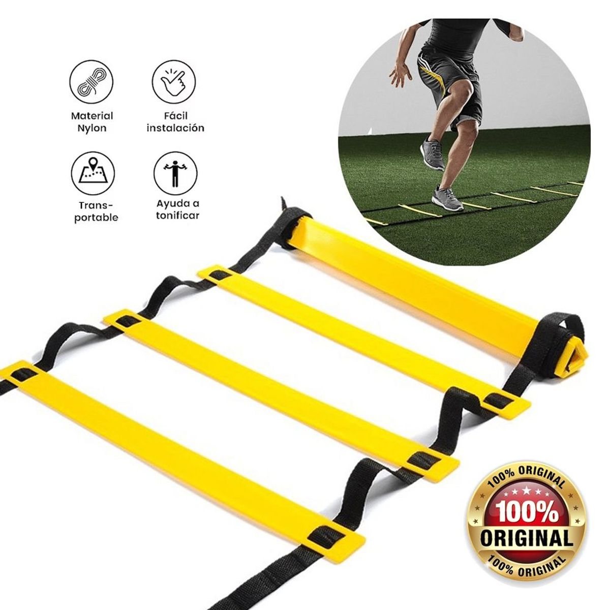 HOLGU - Escalera Agilidad fútbol running gimnasia