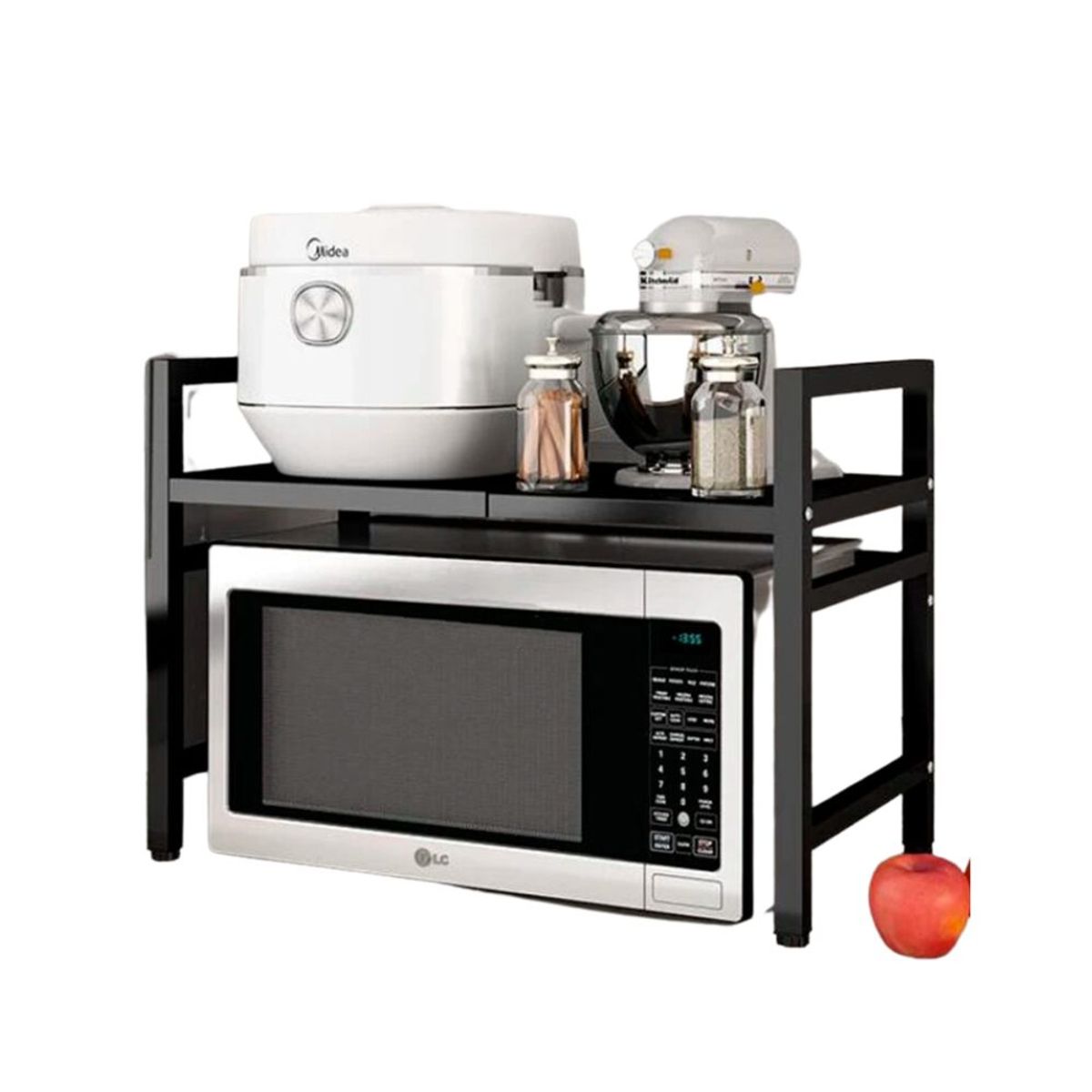 INSPIRA - Estante Extensible de Microondas Soporte Organizador de Cocina