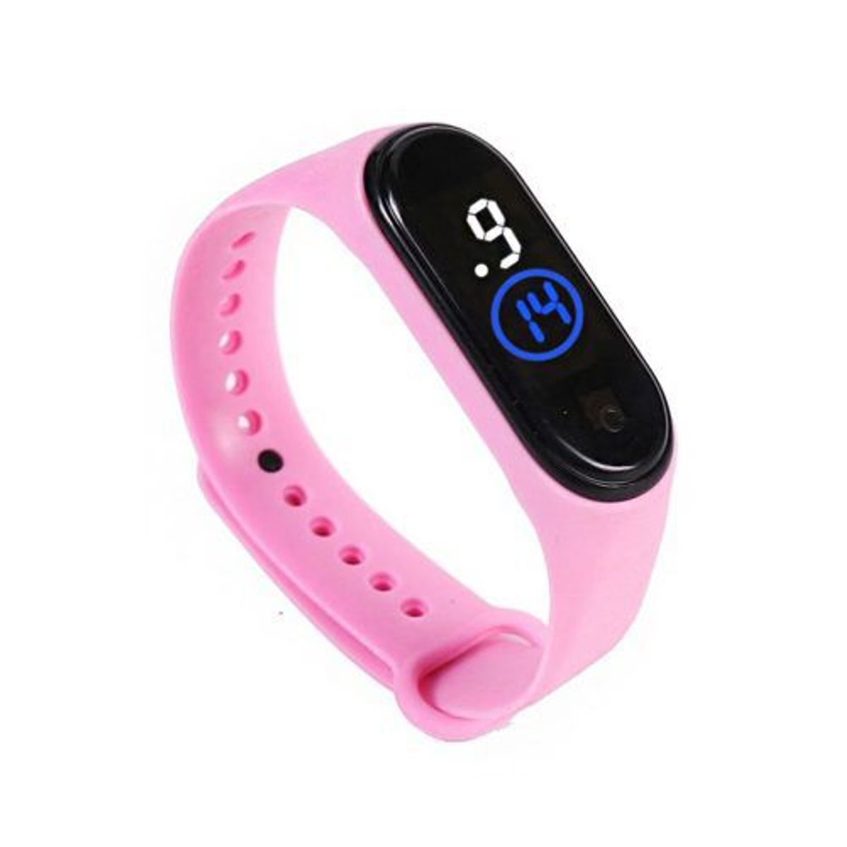 GENERICO - Reloj pulsera digital de silicona - ROSADO_.