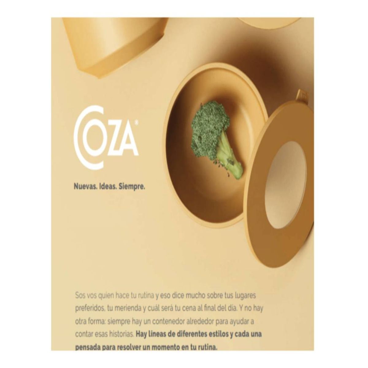 COZA - Cesta Organizadora Extra Grande 38.6L Coza Flora Azul