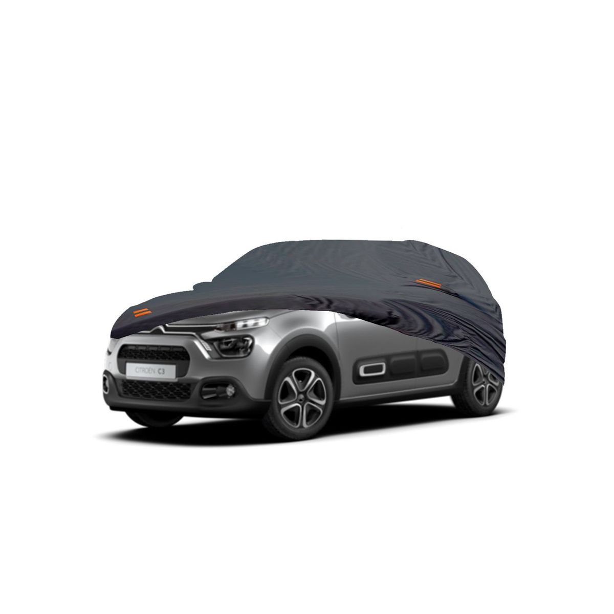 GENERICO - PROTECTOR CUBIERTA FORRO FUNDA COBERTOR CITROEN C3 2021 GRIS