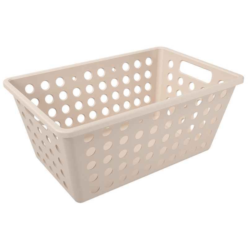 COZA - Canasta Organizadora Grande 4.7L Coza Flora Blanco