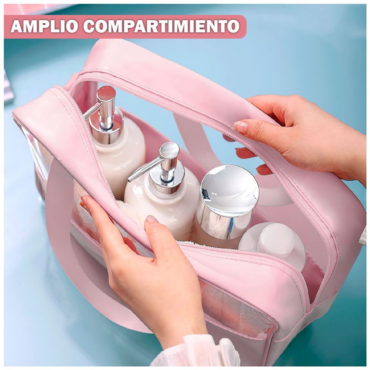 SASHIJA - Cartera Neceser de Maquillaje Bolso Organizador de Cosméticos U91 RS