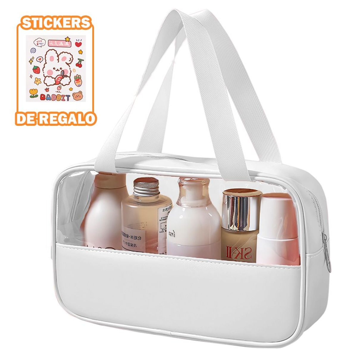 SASHIJA - Cartera Neceser de Maquillaje Bolso Organizador de Cosméticos U91 BL