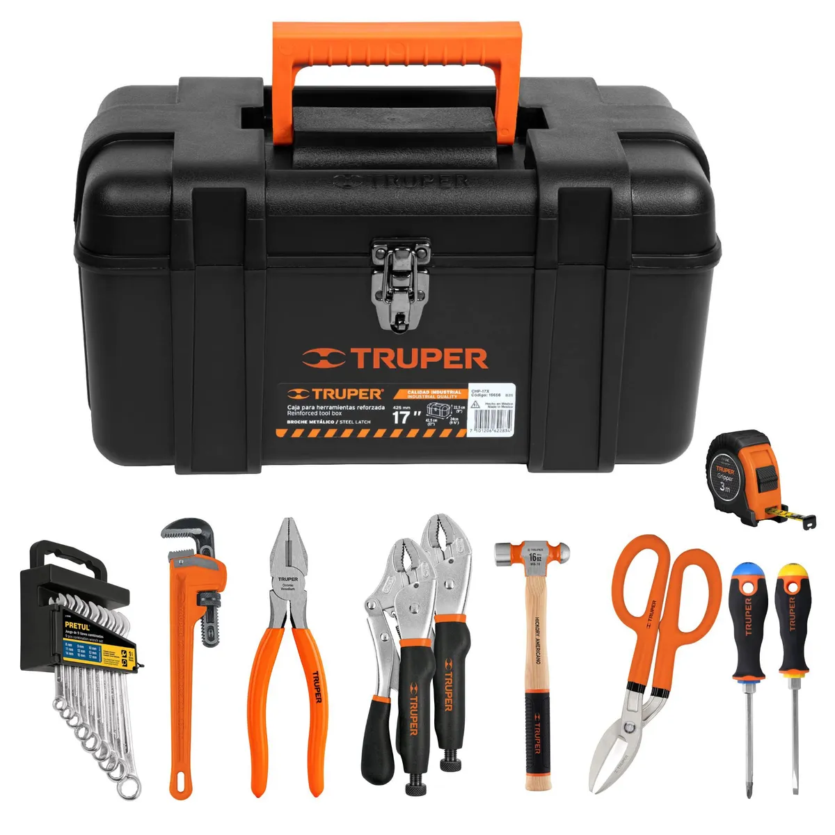 TRUPER - Kit de herramientas automotriz 11 piezas