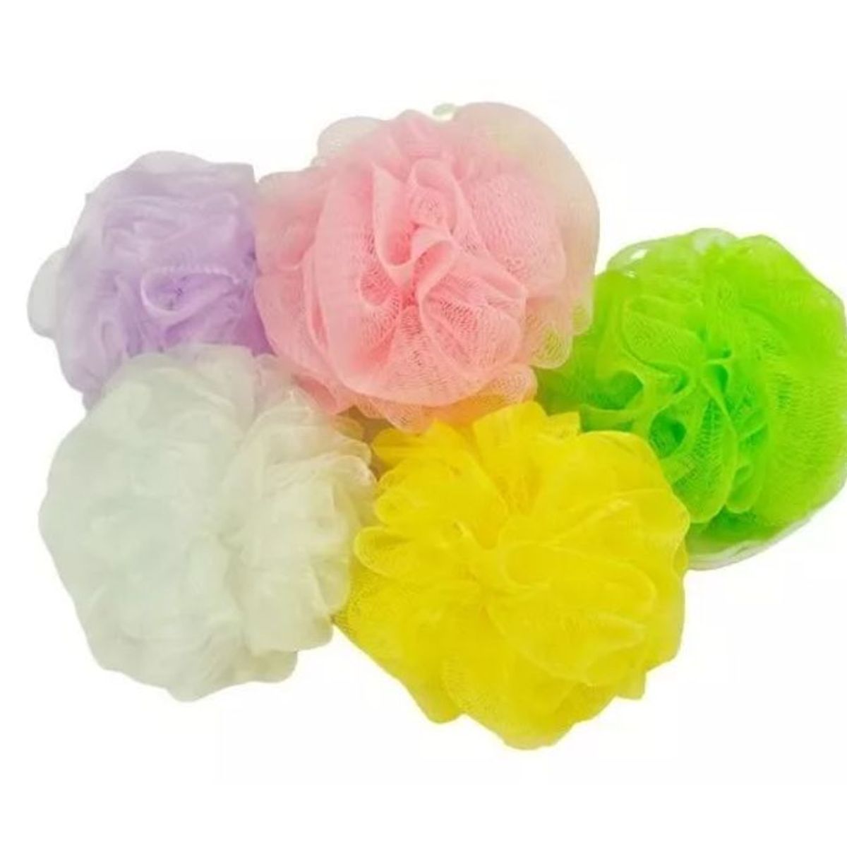 GENERICO - 10 esponjas de ducha para baño, esponja de malla