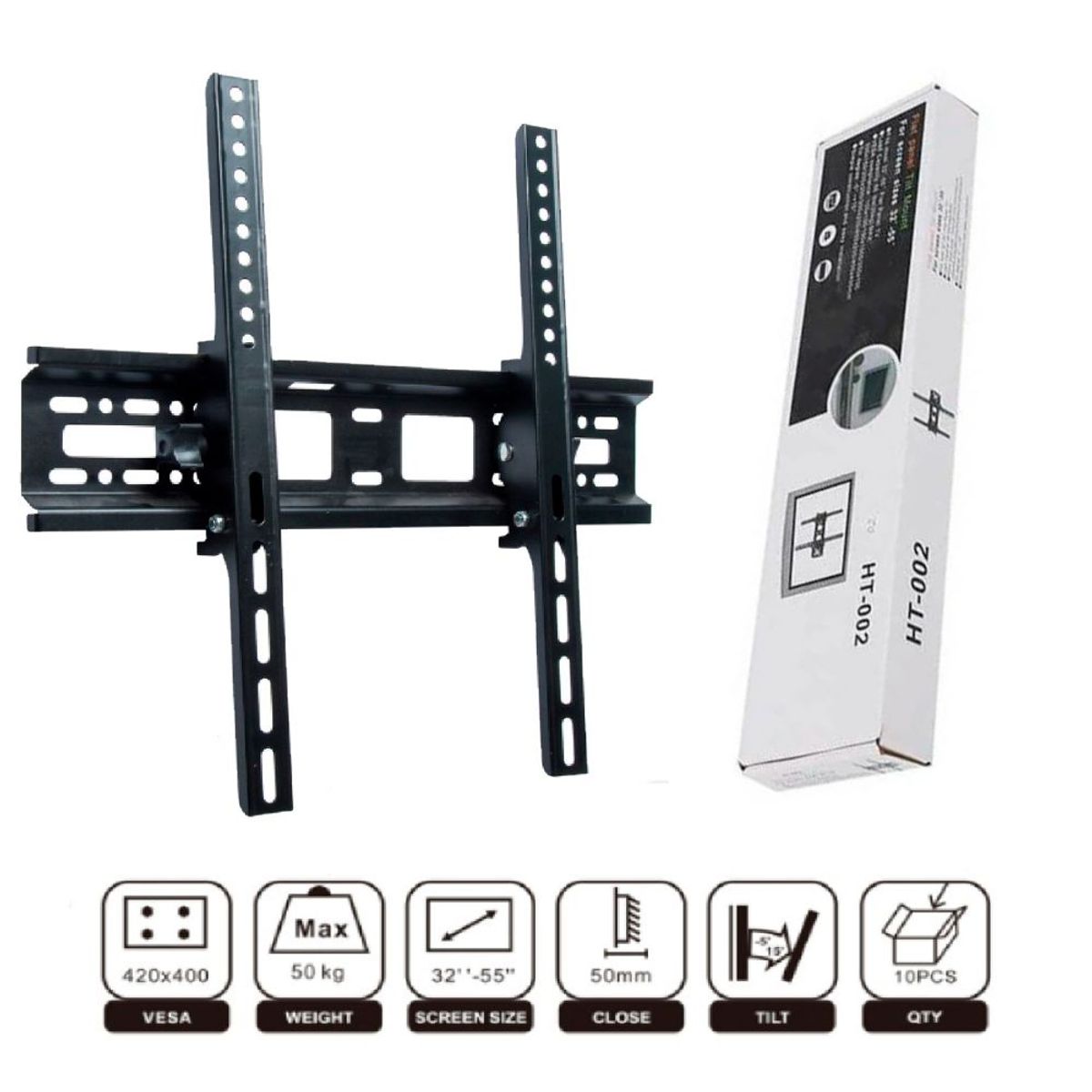 GENERICO - RACK TV LCD LED SMART 32 55 pulgadas Base Soporte para pared Plegable