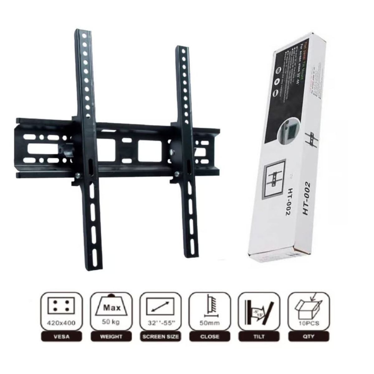 GENERICO - RACK TV LCD LED SMART 32 55 pulgadas Base Soporte para pared Plegable