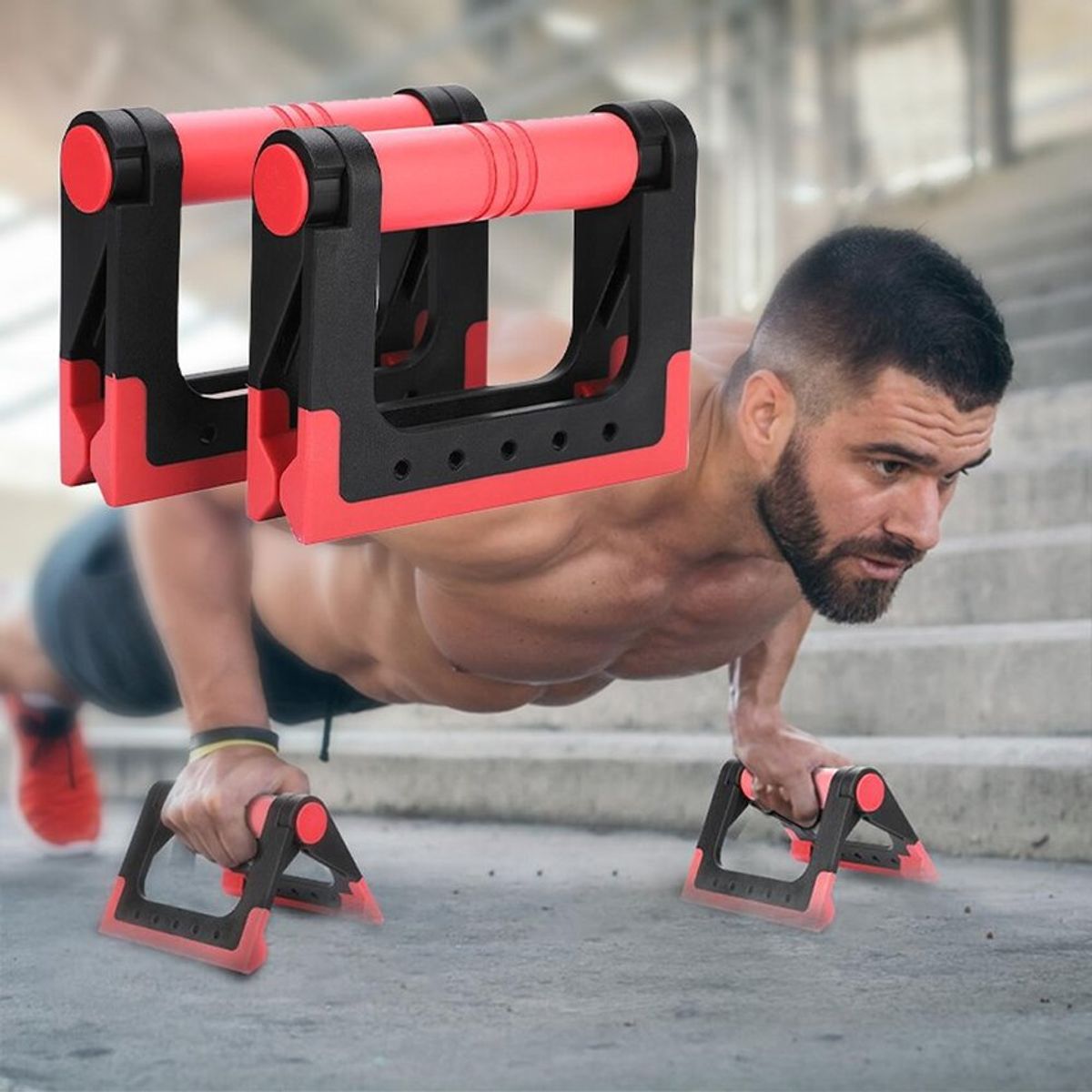 RUNNING SPORT PERU - Push Up Bar Plegable - Gym