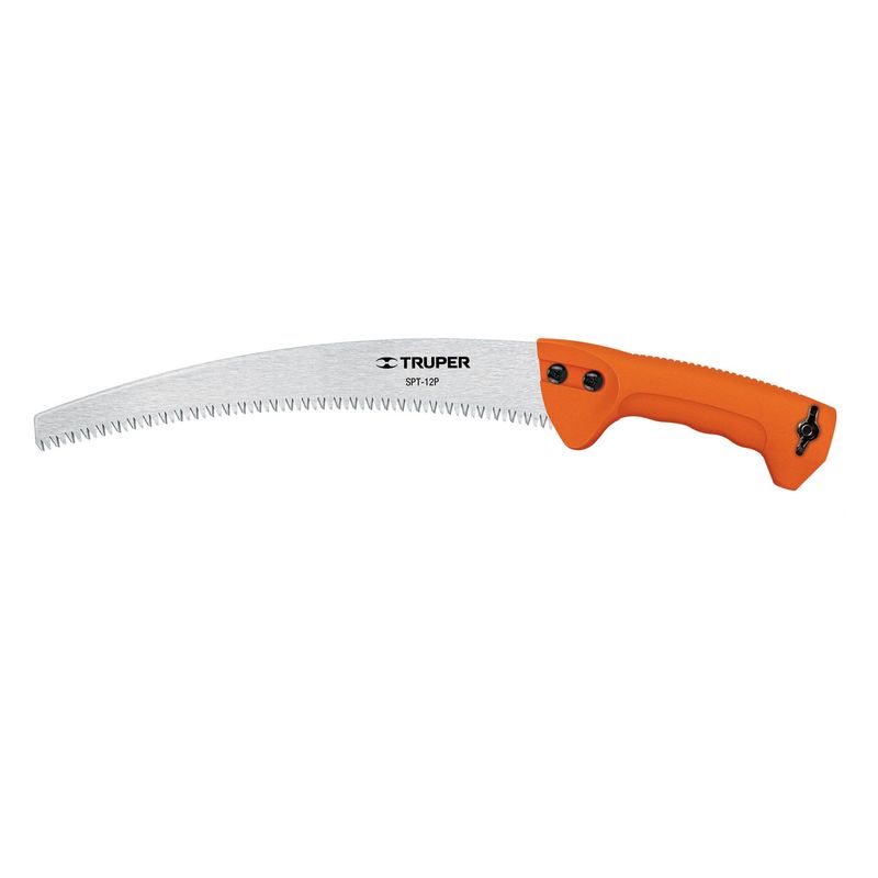 TRUPER - Serrucho de poda hoja curva 12 mango plastico Truper