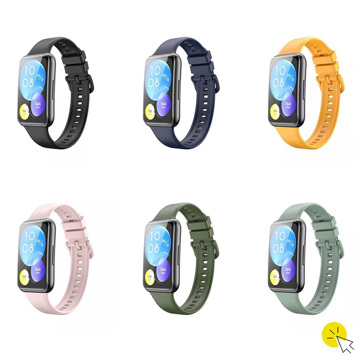 GENERICO - Correa de silicona para Huawei Watch Fit 2 - VERDE OLIVA