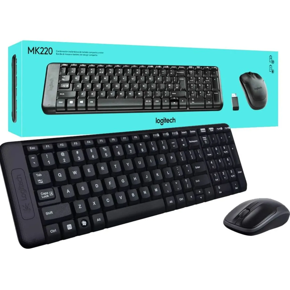 LOGITECH - Teclado y Mouse Inalámbrico Logitech