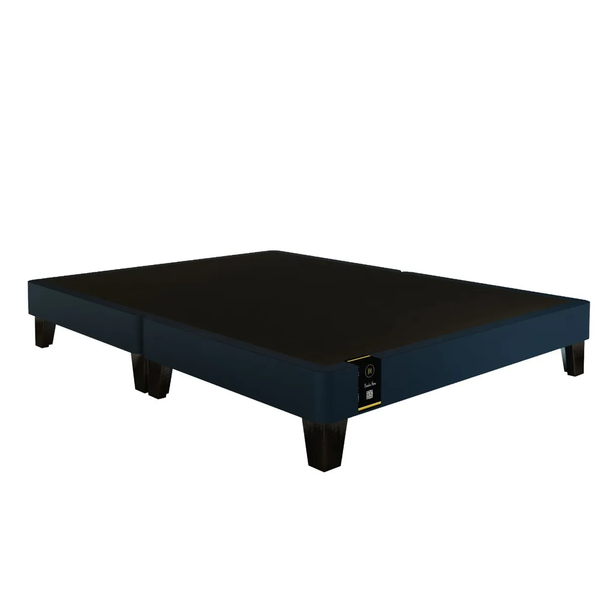 BARAKA HOME - Base De Cama Europeo Carintia Queen Europeo 1.60 x 2.00 -Azul Marino