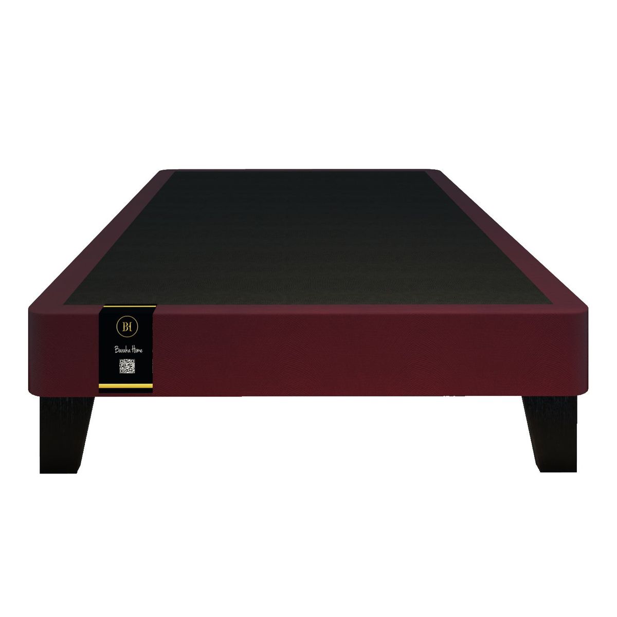 BARAKA HOME - Base De Cama Europea Carintia 1.5 PLZ -Vino