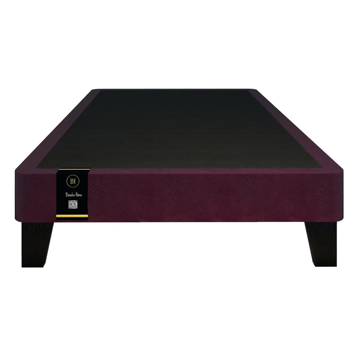 BARAKA HOME - Base De Cama Europea Carintia 1.5 Plz - Púrpura