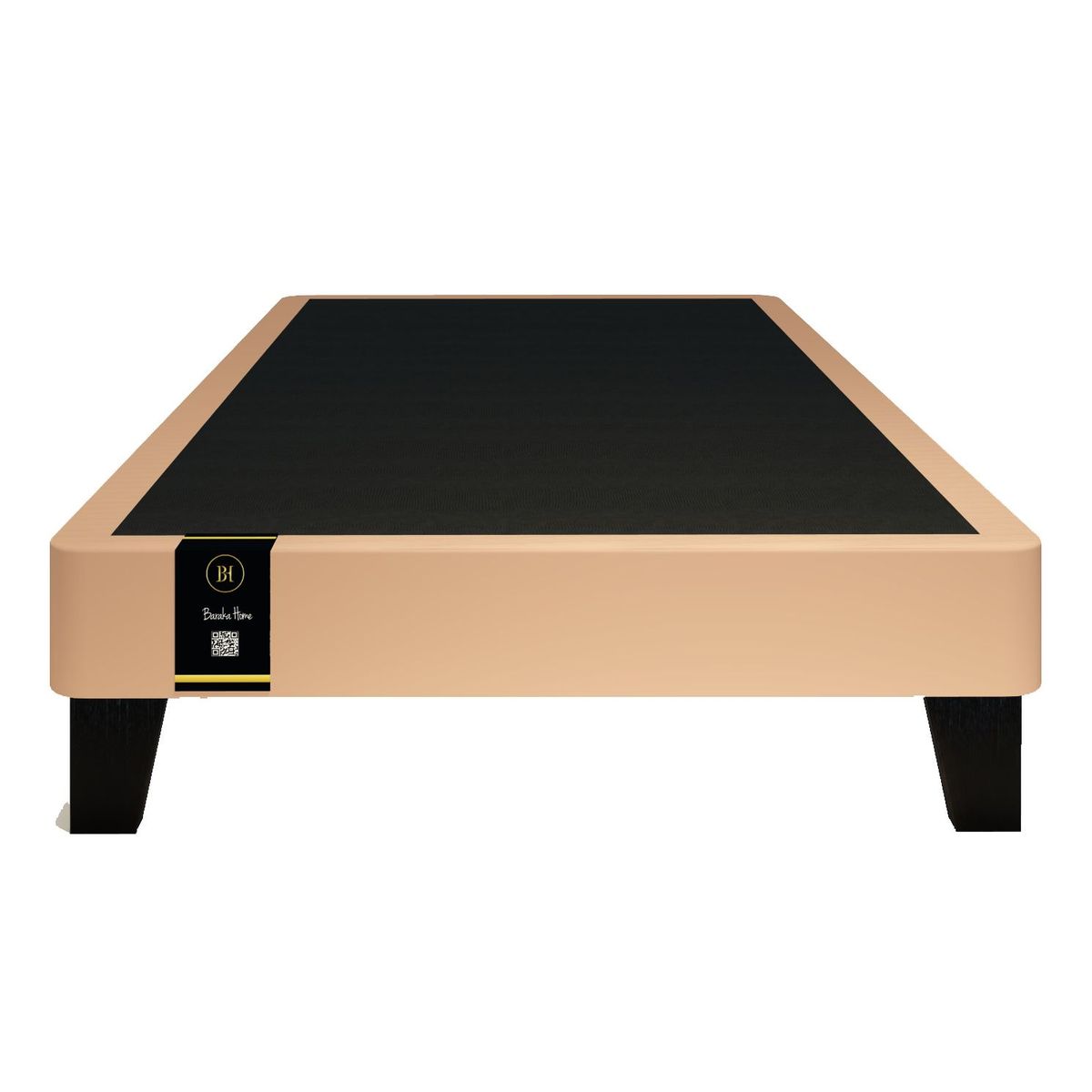 BARAKA HOME - Base De Cama Europea Carintia 1.5 Plz -Rosa