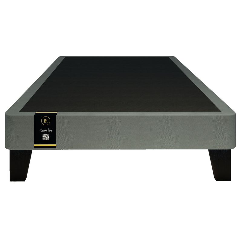 BARAKA HOME - Base De Cama Europea Carintia 1.5 Plz -Gris Oscuro