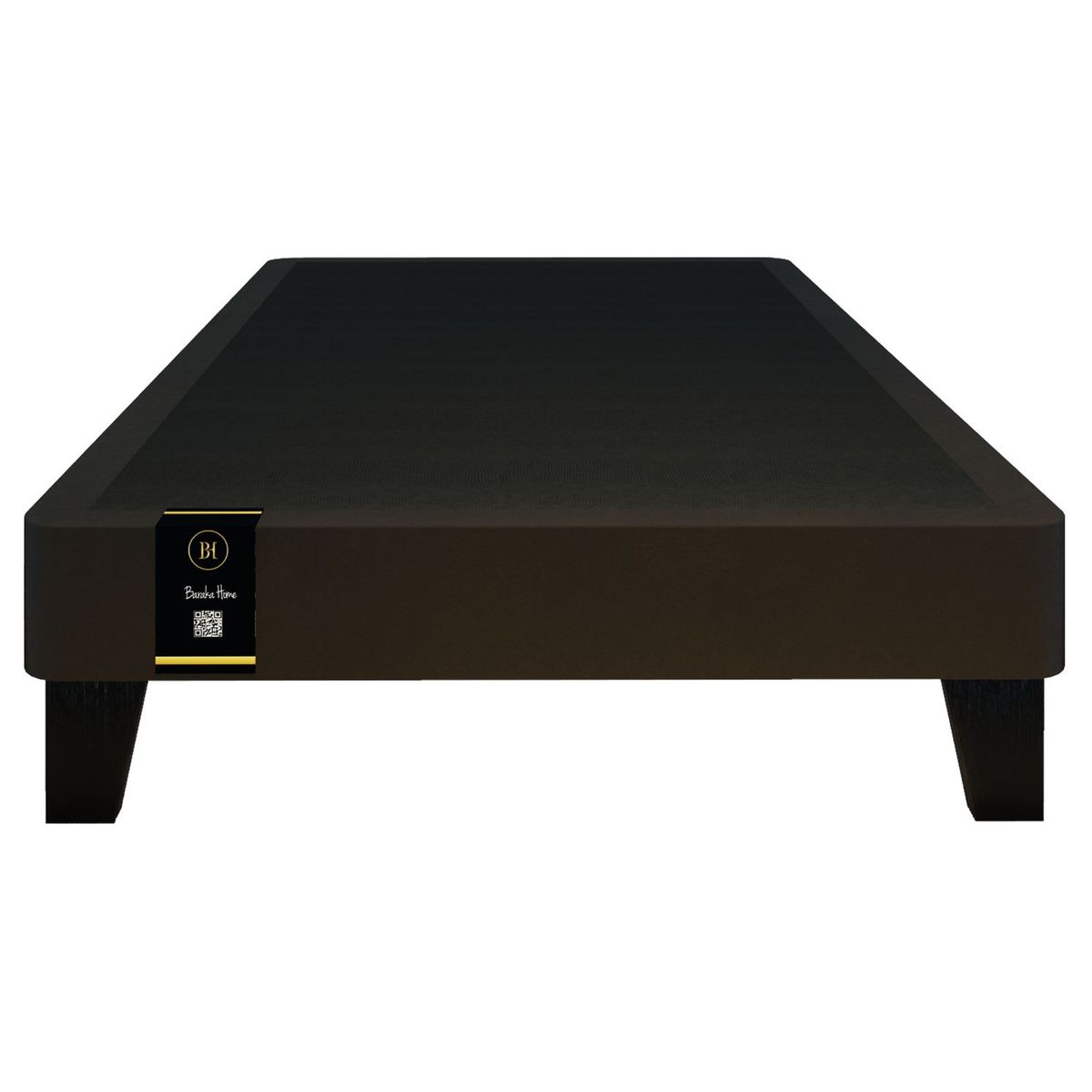 BARAKA HOME - Base De Cama Europea Carintia 1.5 Plz - Chocolate Oscuro
