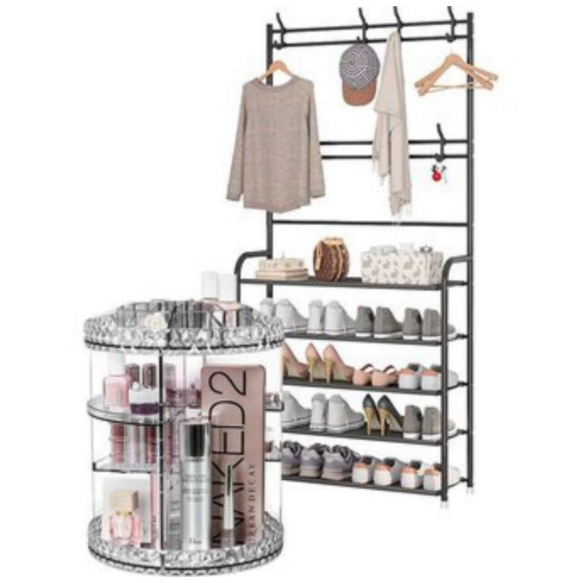 GENERICO - Organizador de Maquilla  Zapatera con perchero