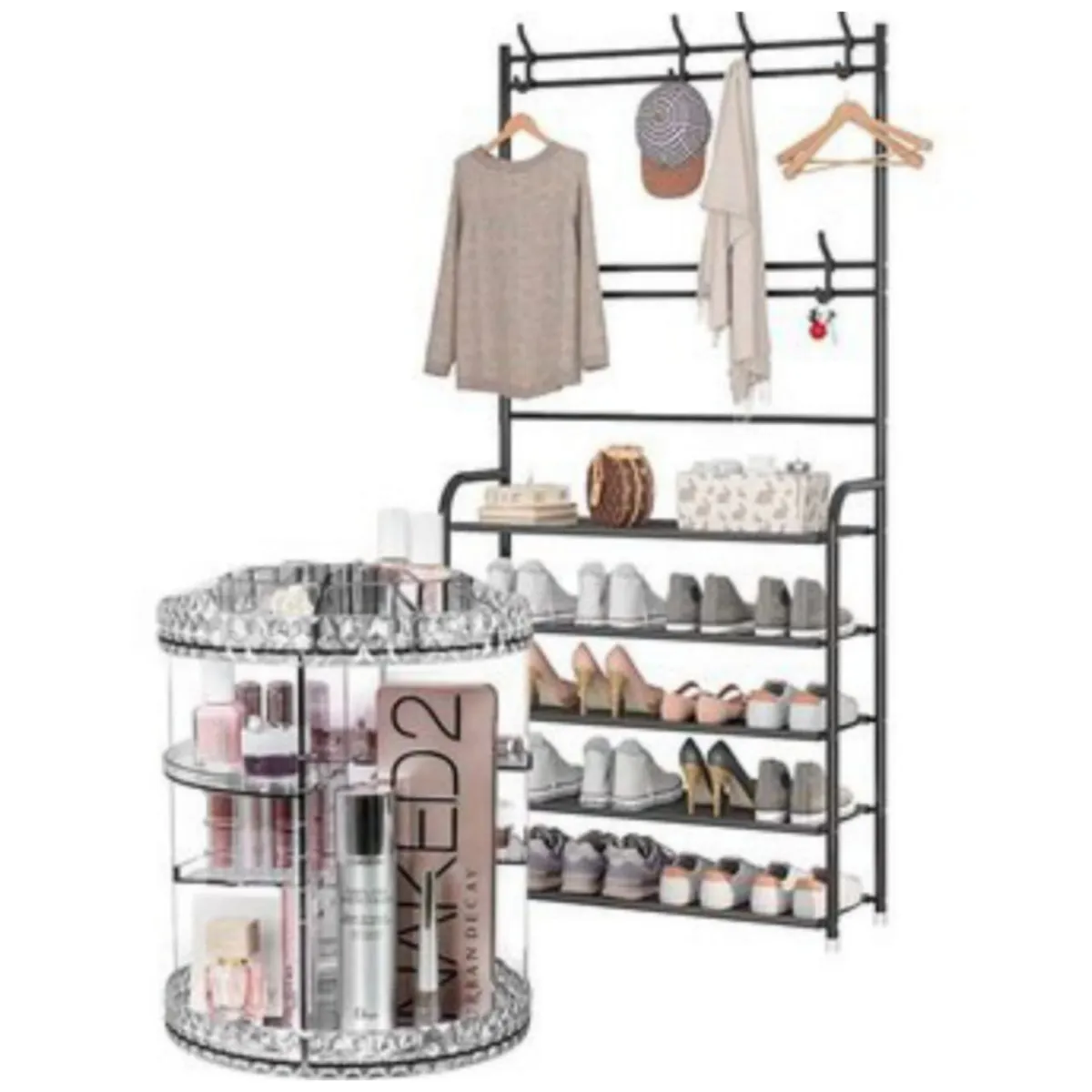 GENERICO - Organizador de Maquilla  Zapatera con perchero