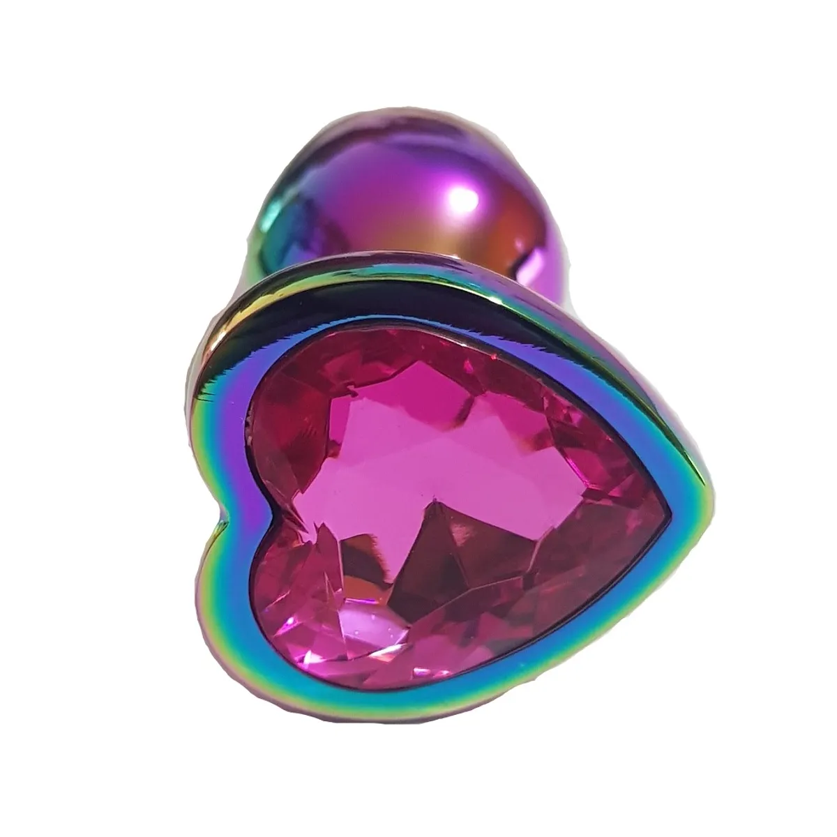 GENERICO - Plug grande de metal arcoiris de 95x4cm