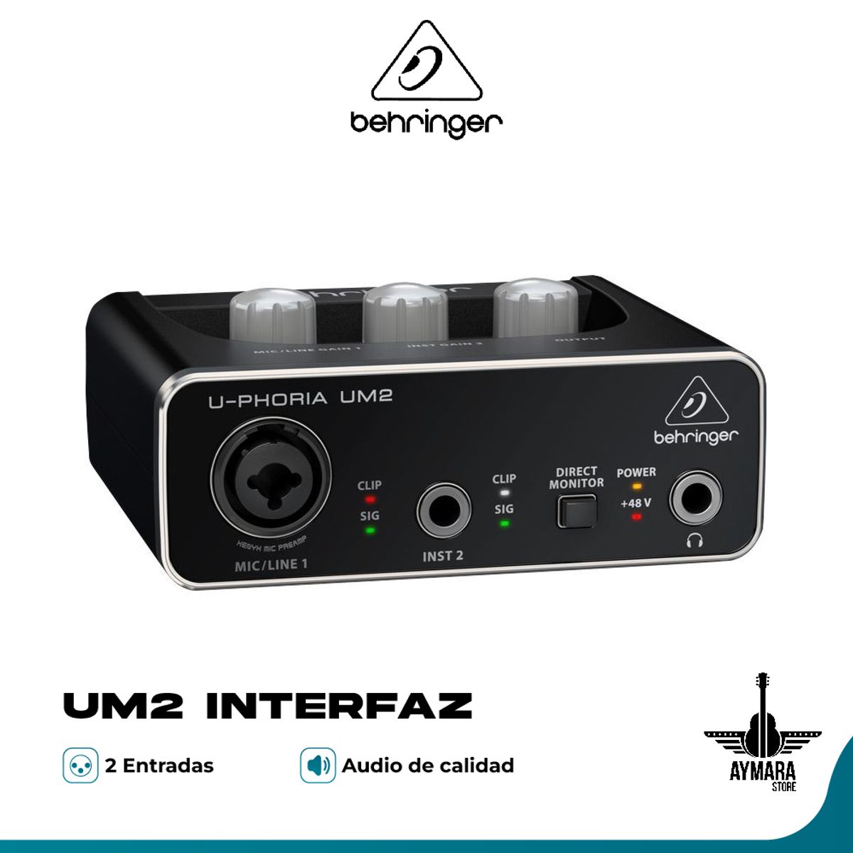 BEHRINGER - BEHRINGER INTERFAZ DE AUDIO USB UPHORIA UM2