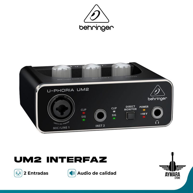 BEHRINGER - BEHRINGER INTERFAZ DE AUDIO USB UPHORIA UM2