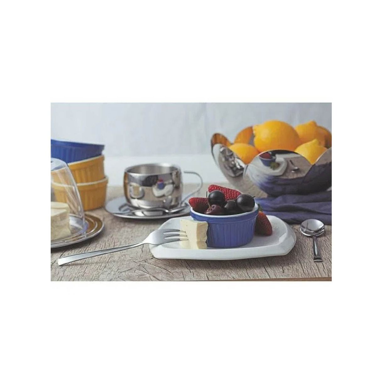 TRAMONTINA - Juego de tazas para te o cappuccino 18 piezas acero inoxidable Tramontina