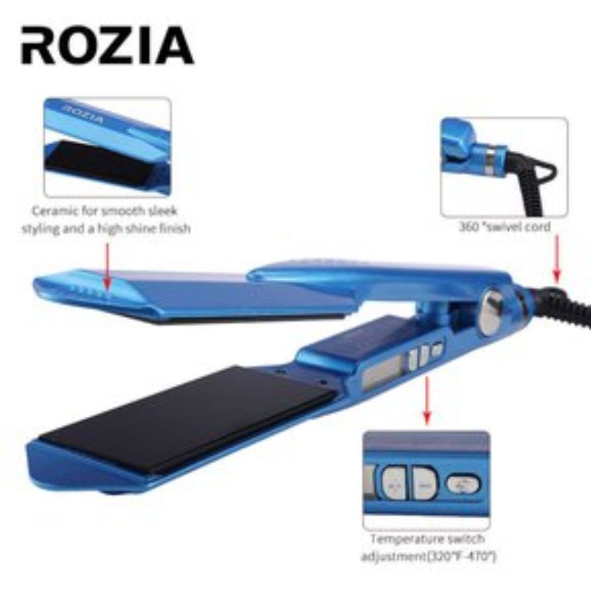 OEM - Plancha Rozia Original 470° Regalo Mini Plancha laceador