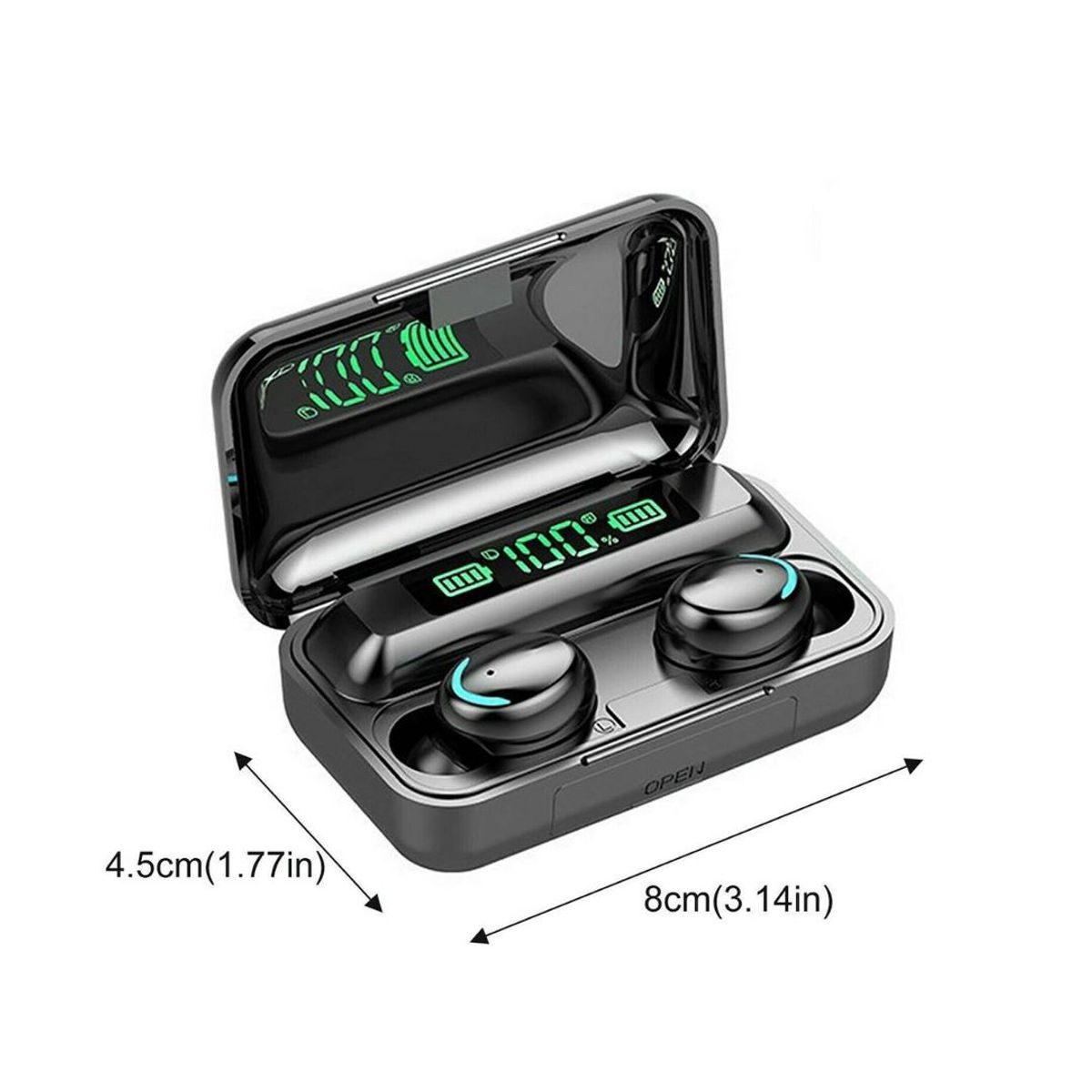 OEM - Audífonos Inalámbricos F9 5C TWS Táctiles con Power Bank Sonido HD