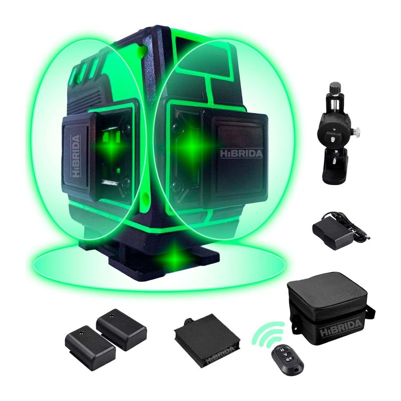 GENERICO - NIVEL LÁSER 12 LÍNEAS MULTIUSOS BATERÍA RECARGABLE - H-LASER-12L