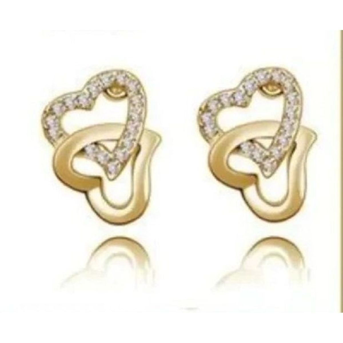 GENERICO - Aretes Two Hearts - Genieka