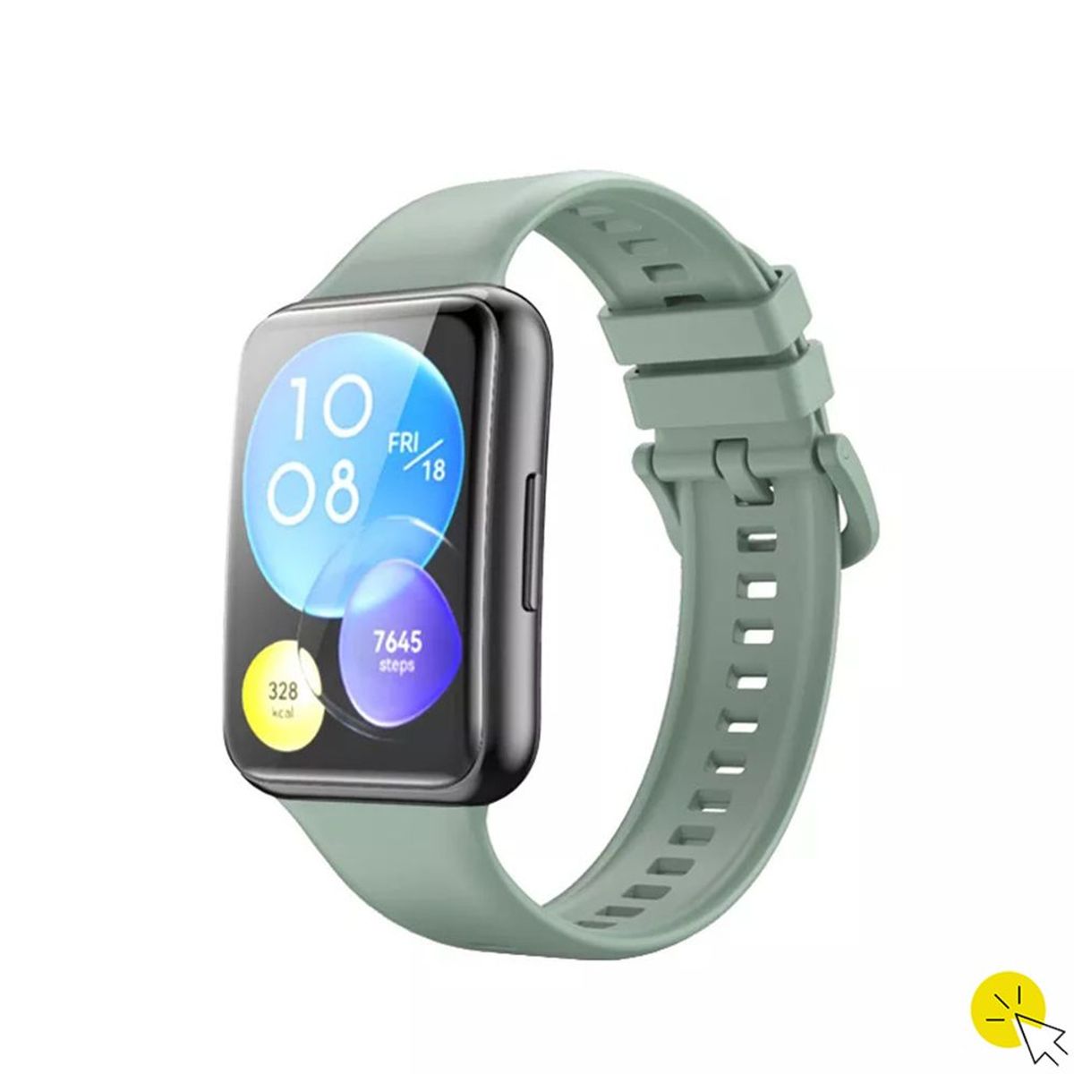 GENERICO - Correa de silicona para Huawei Watch Fit 2 - VERDE CLARO