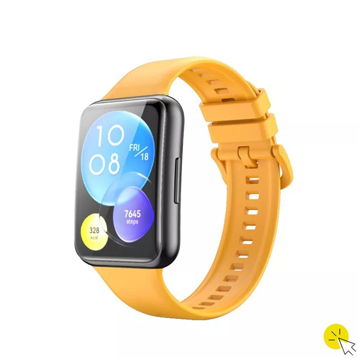 GENERICO - Correa de silicona para Huawei Watch Fit 2 - AMARILLO