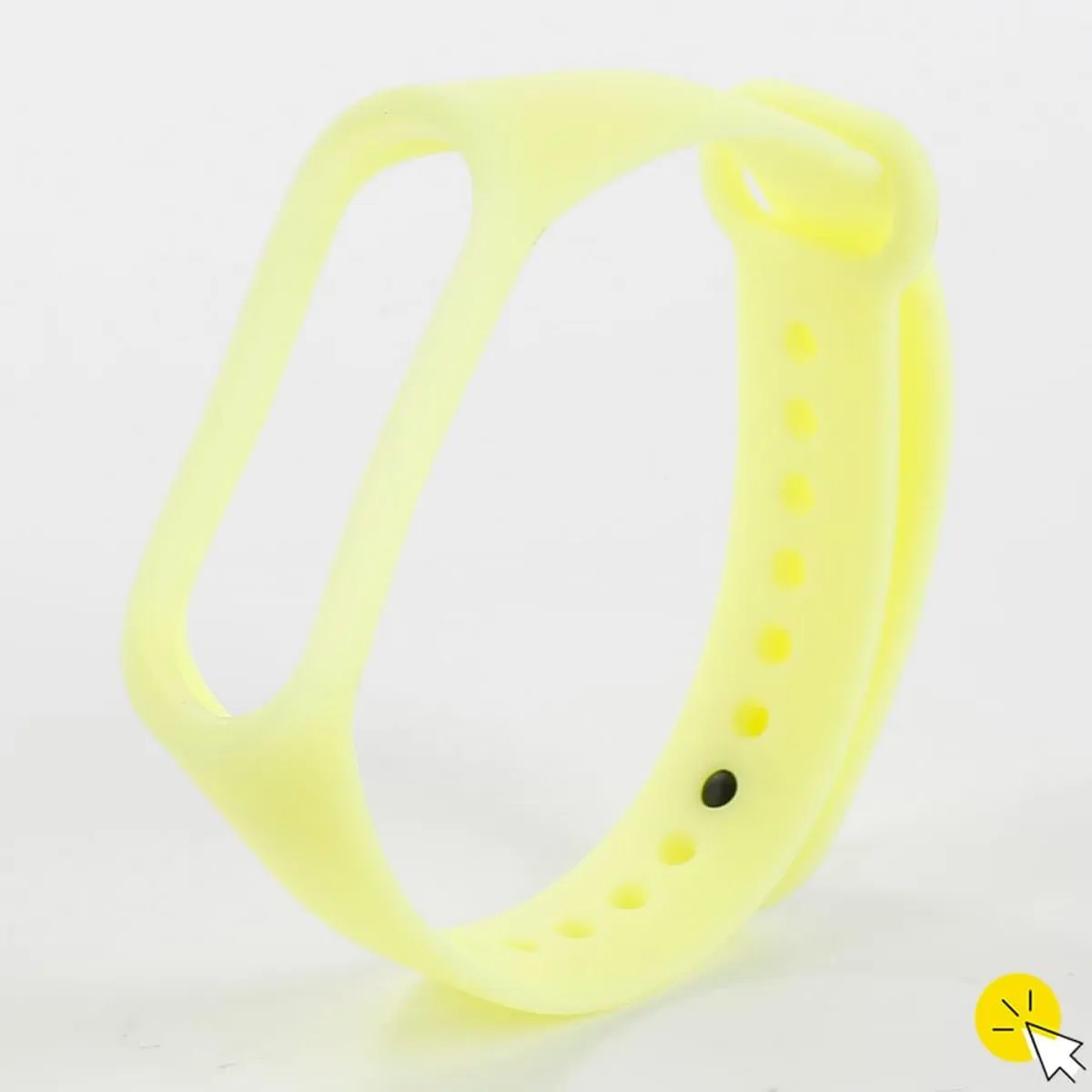 GENERICO - Correa reactiva de silicona para Xiaomi Mi Band 5 y 6 - AMARILLO