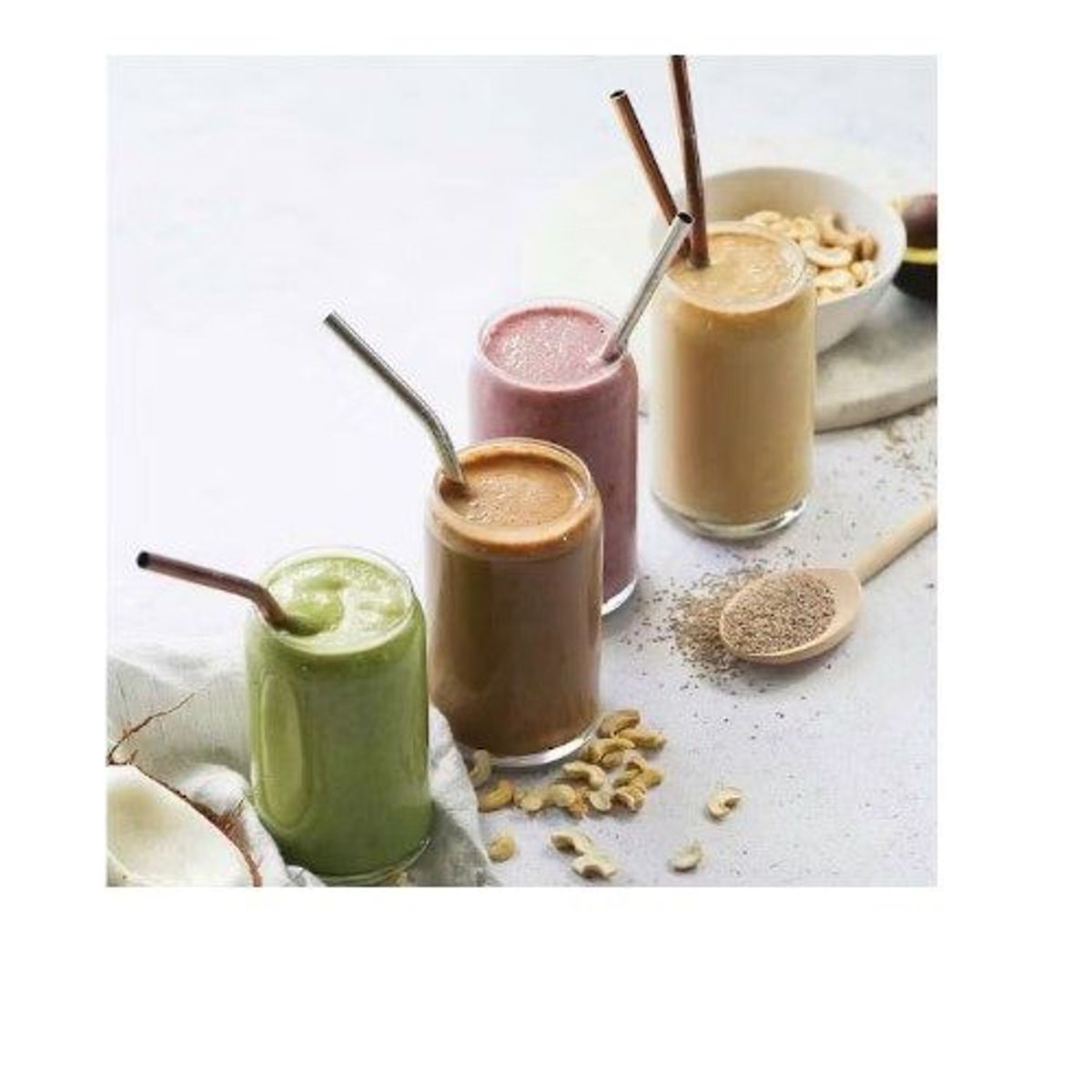 GENERICO - SET SORBETES DE ACERO