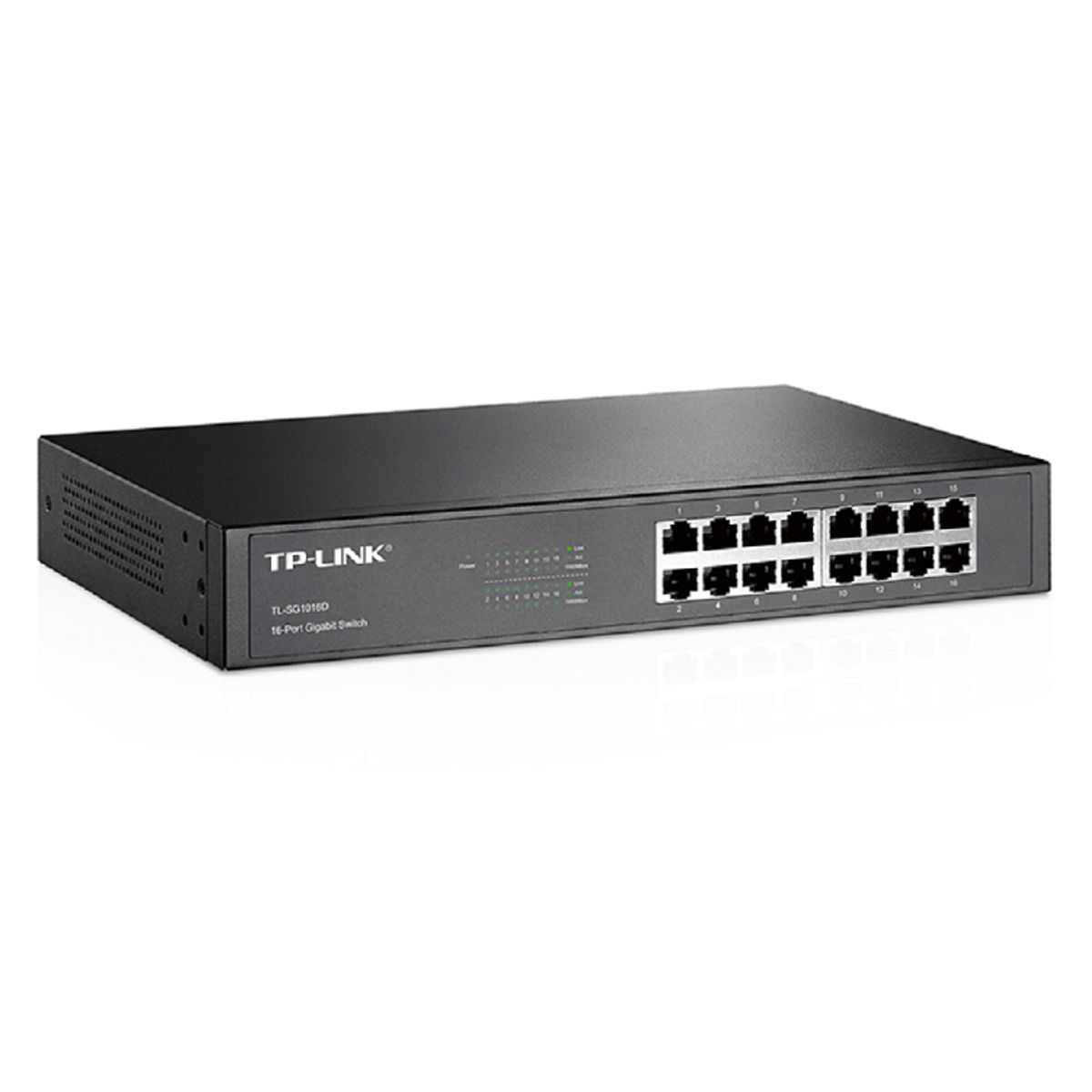 TP LINK - Switch de 16 puertos Gigabit metalico TL-SG1016D TP-LINK montaje rack