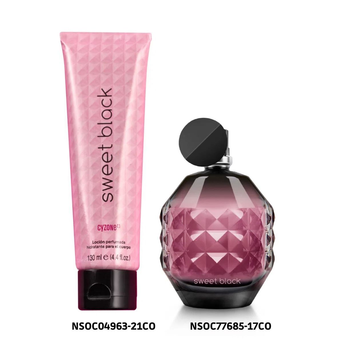 CYZONE - Set para Mujer Sweet Black Eau de Parfum y Loción Corporal