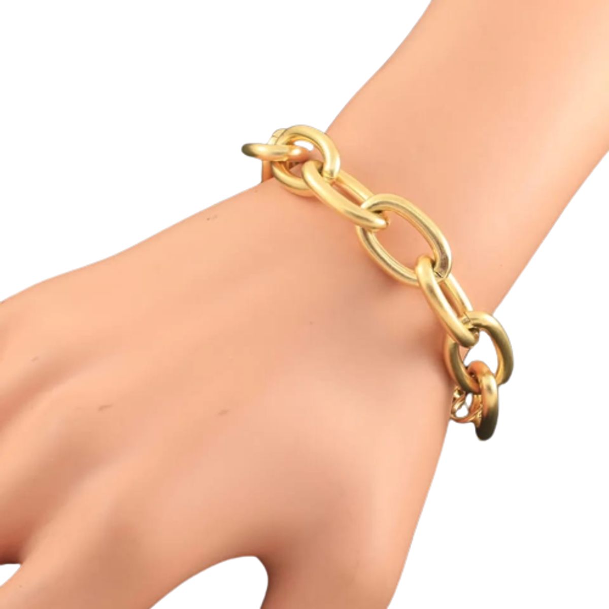 AFRODITA - Pulsera Dorada para Mujer Bañado en Oro Modelo Freya