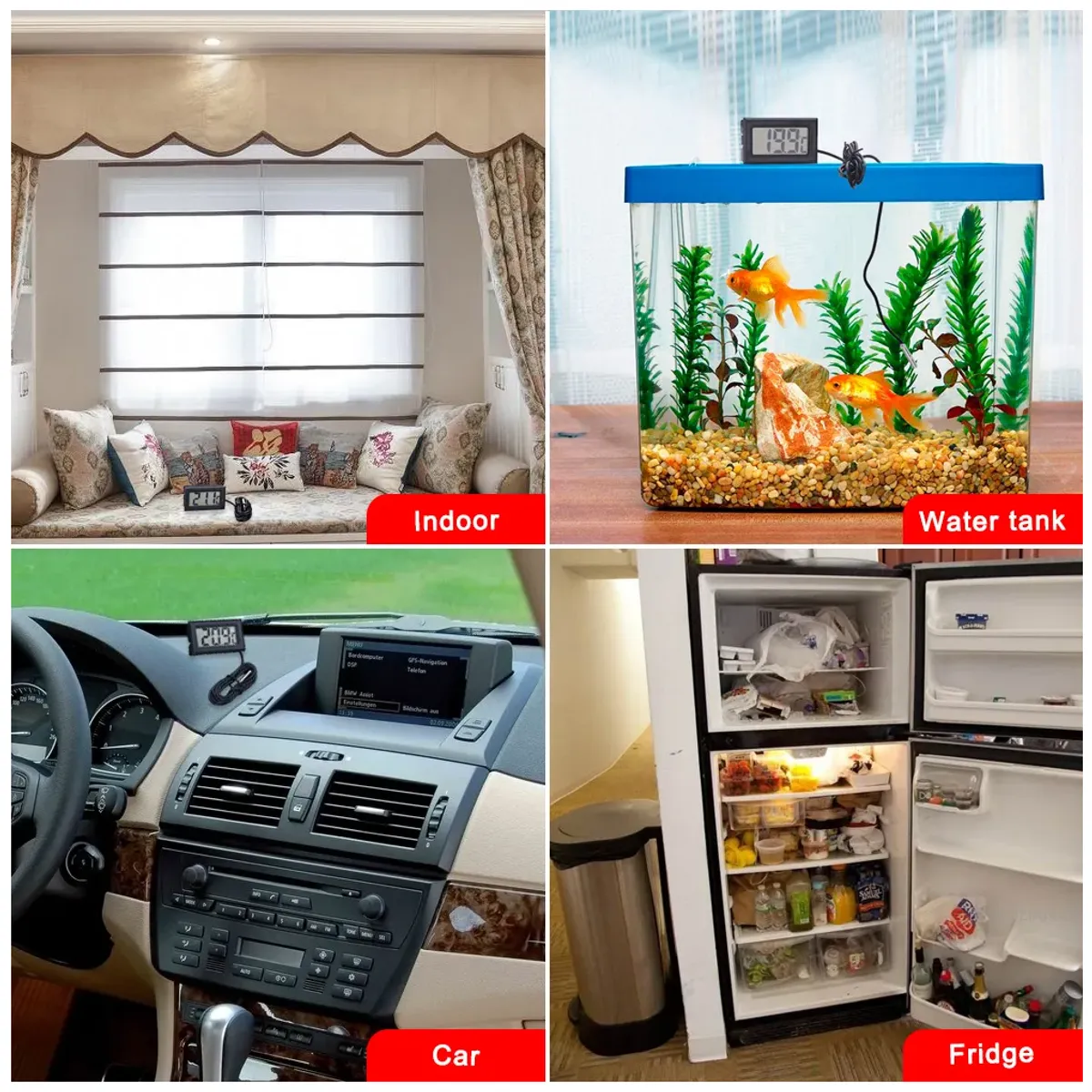 OEM - Termómetro con Sonda para Refrigerador Acuario Incubadora TPM10